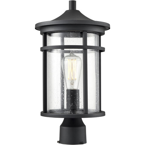 Namath 1 Light 17.13 inch Textured Black Outdoor Post Lantern